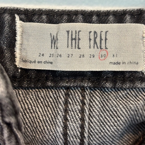 We The Free Black Denim Mini Skirt - Size 30 - Picture 3 of 4